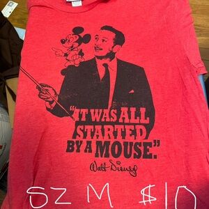 Disney Red Mickey Mouse Graphic Tee